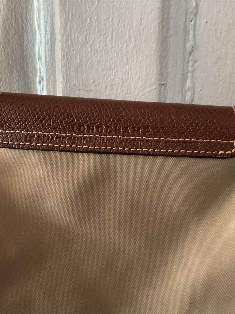 Longchamp Brown and Dark Brown Foldable Tote - Picture 4 of 9